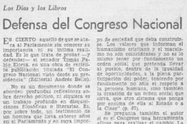Defensa del Congreso Nacional