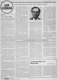 Los artefactos de Nicanor Parra