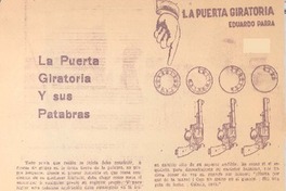 La puerta giratoria y sus patabras