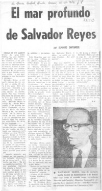 El mar profundo de Salvador Reyes