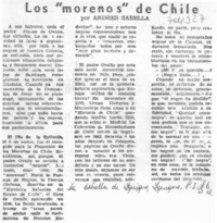 Los "morenos" de Chile