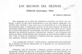 Los recodos del silencio