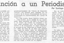Distinción a un periodista