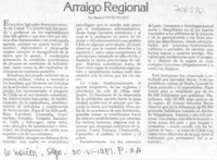 Arraigo regional