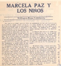 Marcela Paz y los niños