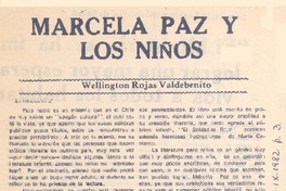 Marcela Paz y los niños