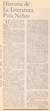 Historia de la literatura para niños
