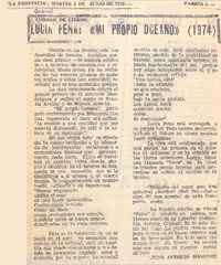 Lucía Pena, "Mi propio océano"