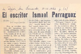 El escritor Ismael Parraguez