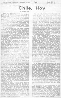 Chile, hoy