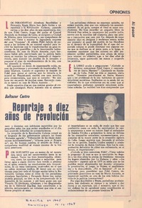 Reportaje a diez años de revolución