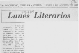 Introducción al pensamiento dialéctico.