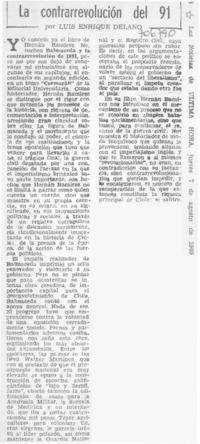 La contrarrevolución del 91