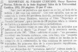 Reportaje al pasado curicano.