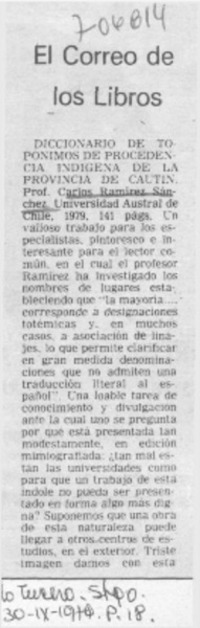 El correo de los libros.