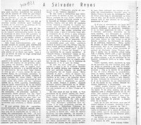 A Salvador Reyes