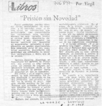 Prisión sin novedad