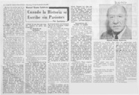 Cuando la historia se escribe sin pasiones