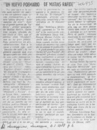 "Un Nuevo poemario de Matías Rafide".