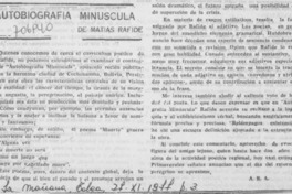 Autobiografía minúscula