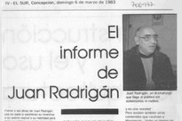 El Informe de Juan Radrigán.
