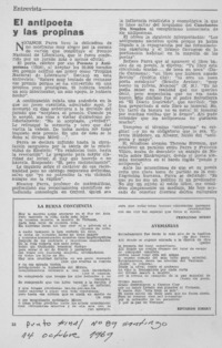 El antipoeta y las propinas