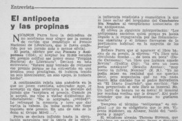 El antipoeta y las propinas
