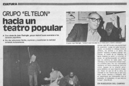 Grupo "El telón" hacia un teatro popular.
