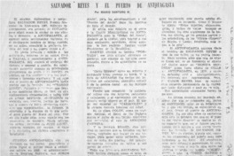 Salvador Reyes y el puerto de Antofagasta