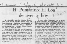 H. Pumarino: el Loa de ayer y hoy