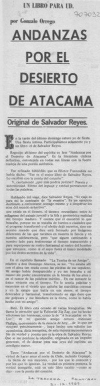 Andanzas por el desierto de Atacama