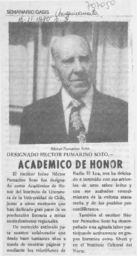 Académico de honor.