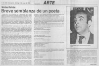 Breve semblanza de un poeta
