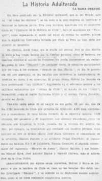 La historia adulterada