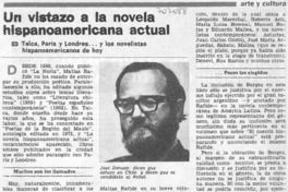 Un vistazo a la novela hispanoamericana actual