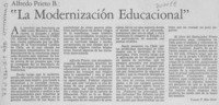 La modernización educacional.