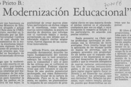 La modernización educacional.