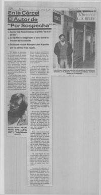 En la carcel el autor de "Por sospecha".