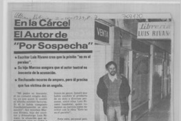 En la carcel el autor de "Por sospecha".