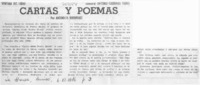 Cartas y poemas