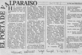 El poeta de Valparaíso