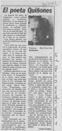 El poeta Quiñones