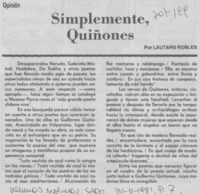 Simplemente, Quiñones