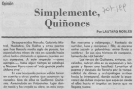 Simplemente, Quiñones