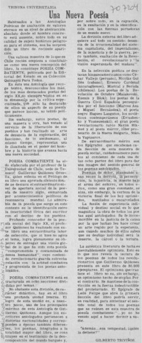Una nueva poesía