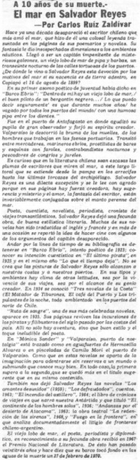 El mar en Salvador Reyes