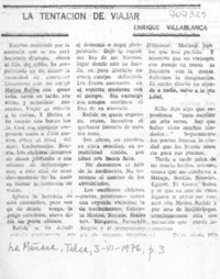 La tentación de viajar