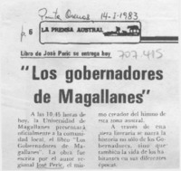 "Los Gobernadores de Magallanes".