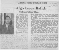 Algo busca Rafide