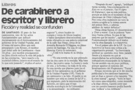 De carabinero a escritor y librero: [entrevista]
